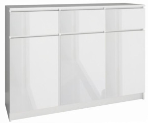 Komoda Szafka 3d3s 120cm Biały Połysk Top
