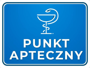 Tabliczka 15x20 PCV Punkt apteczny odporna