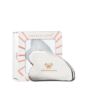 CRYSTALLOVE Cryo Ice Gua Sha – płytka do masażu twarzy gua sha ze stali