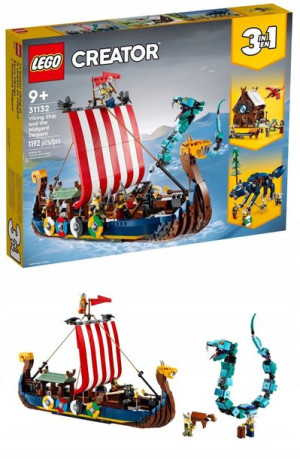 LEGO Creator Statek wikingów wąż z Midgardu 31132