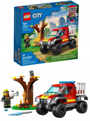 LEGO CITY 60393 Wóz strażacki 4x4 misja ratunkowa