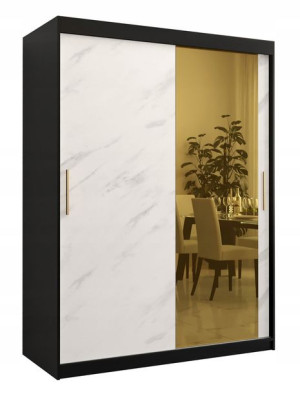 Szafa przesuwna garderoba GOLDEN T2 150 z lustrem