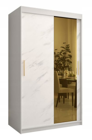 Szafa przesuwna garderoba GOLDEN T2 120 z lustrem
