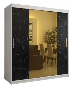 Szafa przesuwna garderoba GOLDEN T1 180 z lustrem