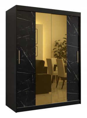 Szafa przesuwna garderoba GOLDEN T1 150 z lustrem