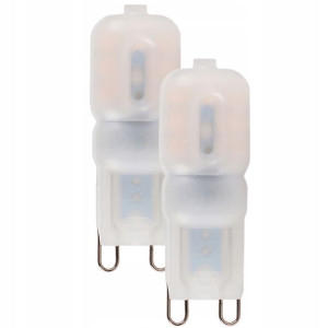 2x Żarówka LED G9 SMD 3W ściemnialna 230V CIEPŁA