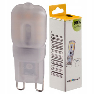 Żarówka LED G9 SMD 3W mini ściemnialna 230V CIEPŁA