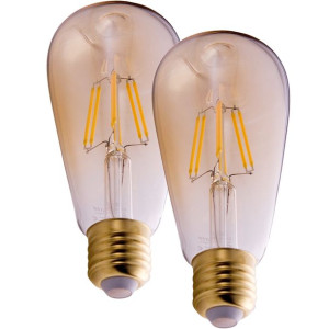 2x Żarówka LED E27 960lm 8W FILAMENY ŁZA CIEPŁA