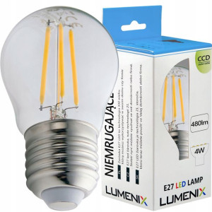 Żarówka LED E27 480lm 4W FILAMENT NEUTRALNA