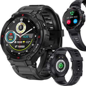 Smartwatch Męski Zegarek Sportowy Wodoodporny Puls