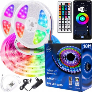 Taśma LED RGB kolorowa 10m + pilot Bluetooth
