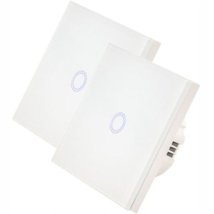 2x Włącznik Światła Led Schodowy Krzyżowy Szklany