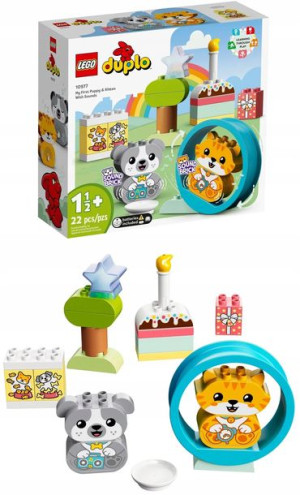 LEGO DUPLO 10977 Mój pierwszy szczeniak i kotek