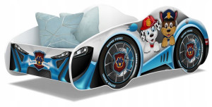 Łóżko samochód 140x70 auto + materac SPEED CARS