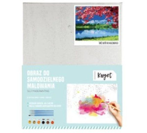 Malowanie po numerach mPTech 40 x 50 cm jezioro