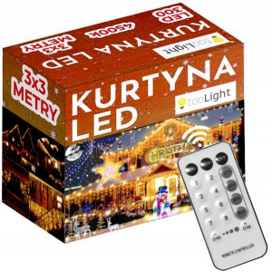 Kurtyna Lampki Led 300 Szt. Gl2001 Pilot 230v