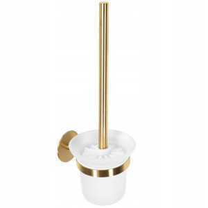 Szczotka Do Wc Z Uchwytem Szklana Złota Gold Rea
