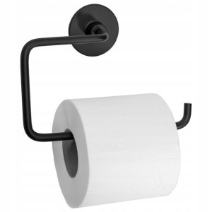 Uchwyt Na Papier Toaletowy Metalowy Czarny Black