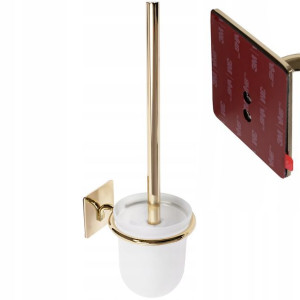 Szczotka Do Wc Z Uchwytem Złota Gold Błyszcząca
