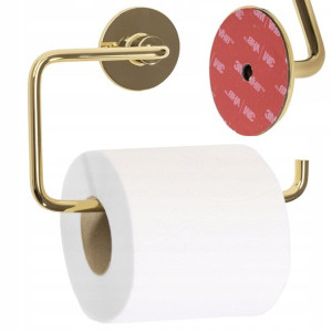 Uchwyt Na Papier Toaletowy Metalowy Złoty Gold