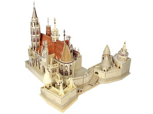 Kościół Macieja w Budapeszcie składanka 3D P388