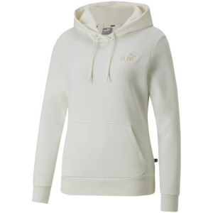 Bluza damska puma ess+ embroidery hoodie fl kremowa 670004 99