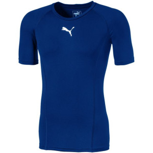 Koszulka męska puma liga baselayer ss niebieska 655918 02