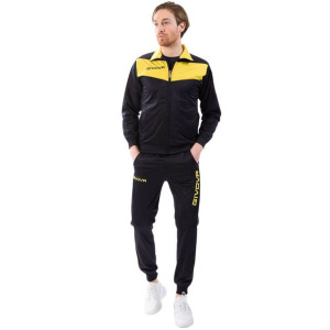 Dres givova tuta visa triacetato granatowo-żółty tr018 0407
