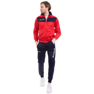 Dres givova tuta visa triacetato czerwono-granatowy tr018 1204