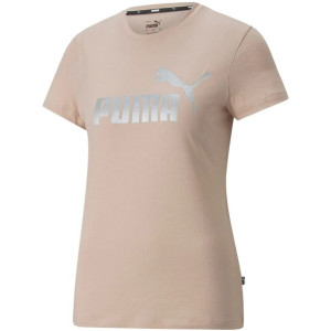 Koszulka damska puma ess + metalic logo różowa 848303 47