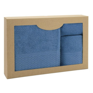 Ręcznik D Bawełna 100% Solano Niebieski (P) 30x50+50x90+70x140 kpl.