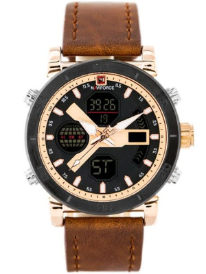ZEGAREK MĘSKI NAVIFORCE - NF9132 - brown/rose + box
