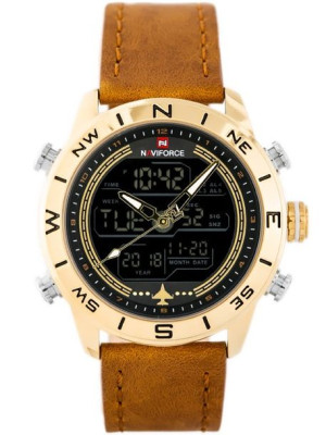 ZEGAREK MĘSKI NAVIFORCE - NF9144 - brown/gold + box