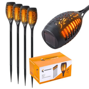 Lampa solarna LED pochodnia 1szt