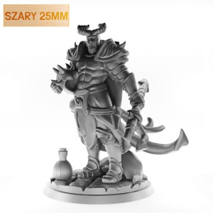 Figurka Rpg - Seria Humanoidy - Diablę Paladyn B - Szary 25 Mm