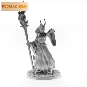 Figurka Rpg - Seria Humanoidy - Diablę Czarodziejka A - Podkład 50 Mm