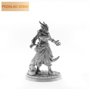 Figurka Rpg - Seria Humanoidy - Drakon Czarodziejka B - Podkład 50 Mm