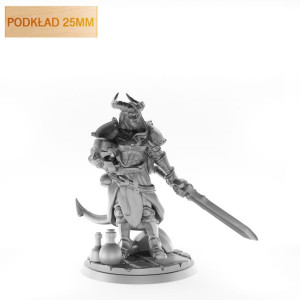 Figurka Rpg - Seria Humanoidy - Diablę Paladynka A - Podkład 25 Mm