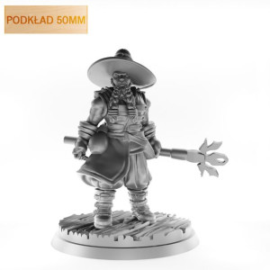 Figurka Rpg - Seria Humanoidy - Krasnolud Czarodziej A - Podkład 50 Mm