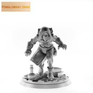Figurka Rpg - Seria Humanoidy - Człowiek Łotrzyk A - Pomalowany 25 Mm