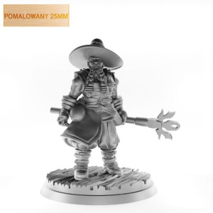 Figurka Rpg - Seria Humanoidy - Krasnolud Czarodziej A - Pomalowany 25 Mm
