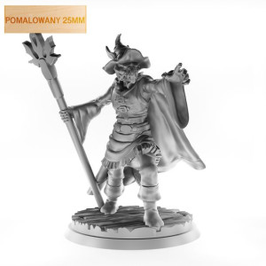 Figurka Rpg - Seria Humanoidy - Drakon Czarodziej A - Pomalowany 25 Mm