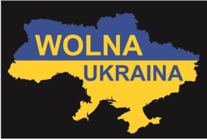 Magnes 15x10cm samochód WOLNA UKRAINA