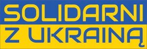 NAKLEJKA magnetyczna 30x10cm SOLIDARNI Z UKRAINĄ