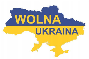Magnes 15x10cm samochód WOLNA UKRAINA