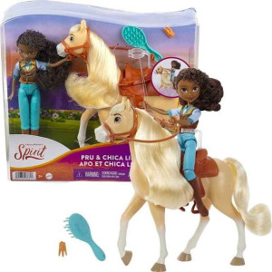 Mattel SPIRIT LALKA Pru + KOŃ Chica Linda HFB90