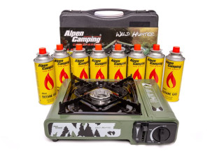 Kuchenka gazowa turystyczna Alpen Camping HUNTER  8x gaz Dwufunkcyjna