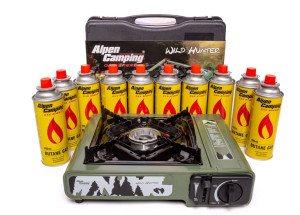 Kuchenka gazowa turystyczna Alpen Camping HUNTER  10x gaz Dwufunkcyjna