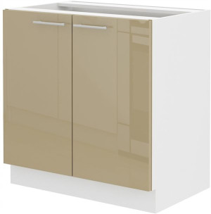 Szafka kuchenna pod zlew 80cm. Cappucino połysk