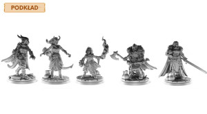 Ruszamy Na Smoka - Zestaw 5 Figurek Z Podkładem Na Kampanię Rpg 25 Mm